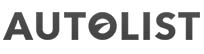 Grayscale Autolist logo.