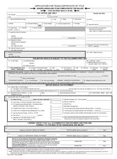 Title application form thumbnail sample.