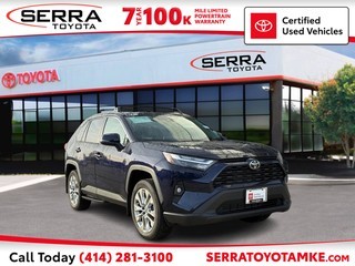 Toyota Certified Used Vehicle overlay on a high-quality dealership image for Serra Toyota in Milwaukee, WI.